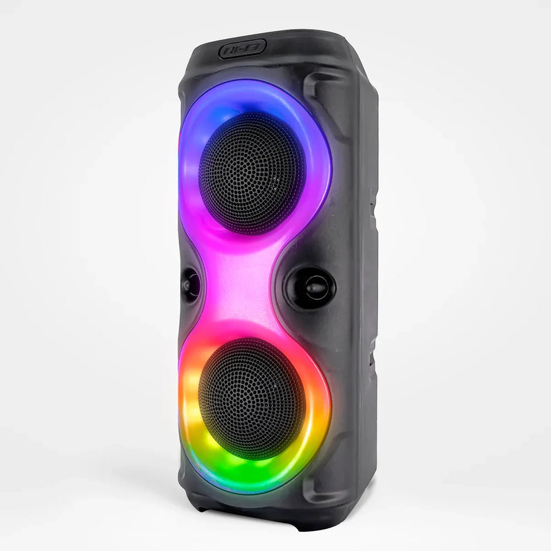 Caixa de som Bluetooth Com Led RGB Portátil FM USB TWS 50W Xtrad